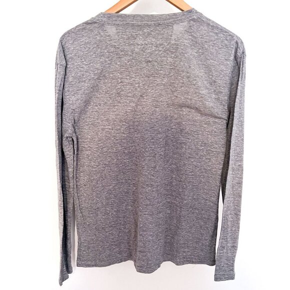 Sustainable Quality Prana Gray Long Sleeve Crew Neck Tee Size Small - Picture 7 of 9